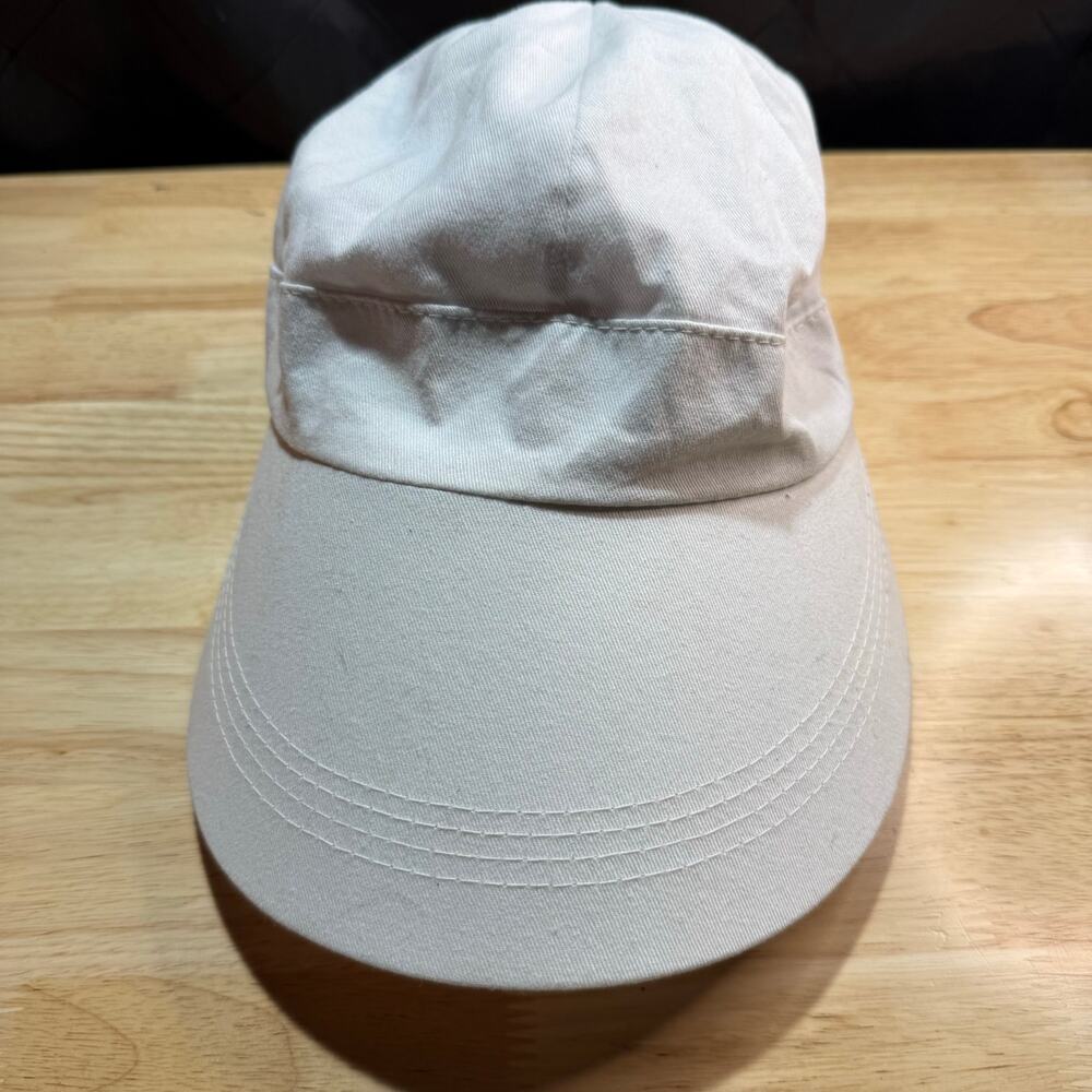 Scala Collection Ivory White Bucket Beach Cotton Floppy Sun Hat